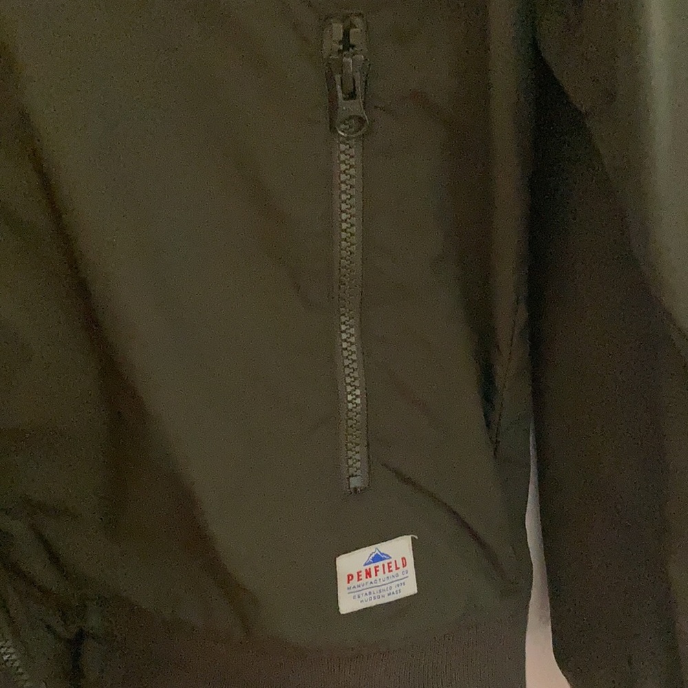 💨🍁 PENFIELD Bomber Jacket Olive Green Size Medium 🪵🍂 - Picture 4 of 8